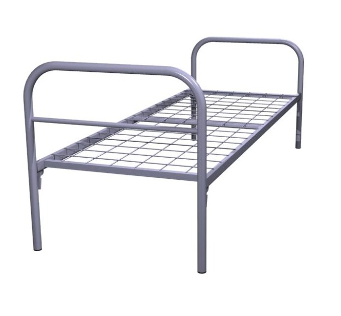Одноярусная кровать металлическая для рабочих Эконом-1(700)