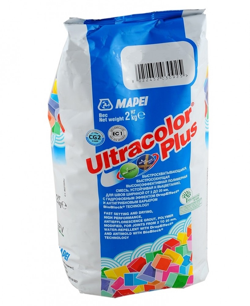 Затирка Mapei Ultracolor Plus / Мапеи Ультраколор Плюс 103 белая луна (2 кг)