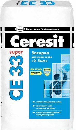 Затирка CERESIT CE33 / ЦЕРЕЗИТ СЕ33 серебристо-серая (2 кг)