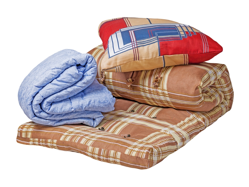 Спальный комплект для рабочих (матрас, подушка и одеяло) Эконом