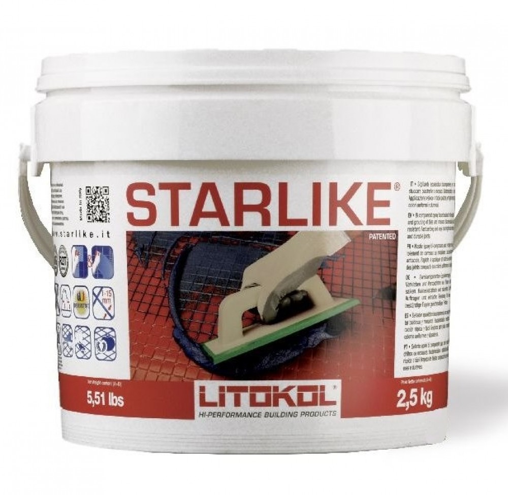 Эпоксидная затирка LITOKOL LITOCHROM STARLIKE C.230  светло-розовый (2.5 кг)