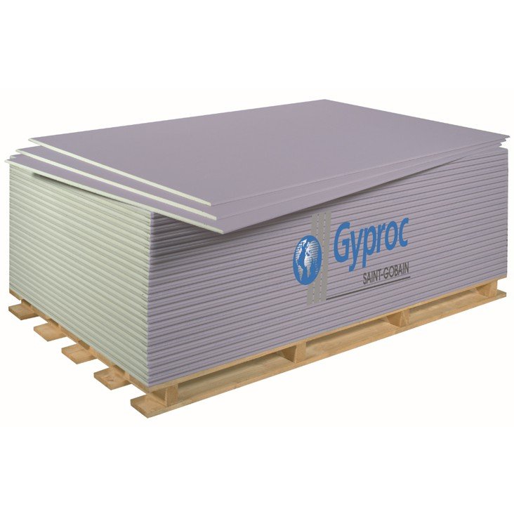 Гипсокартон обычный Gyproc 2500х1200х12,5 мм (ПК)