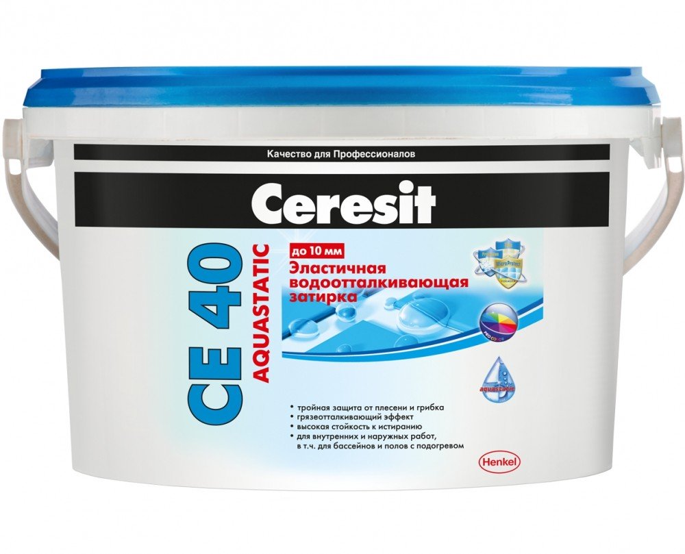 Затирка Henkel Ceresit CE40 / Хенкель Церезит СЕ40 серый (2 кг)