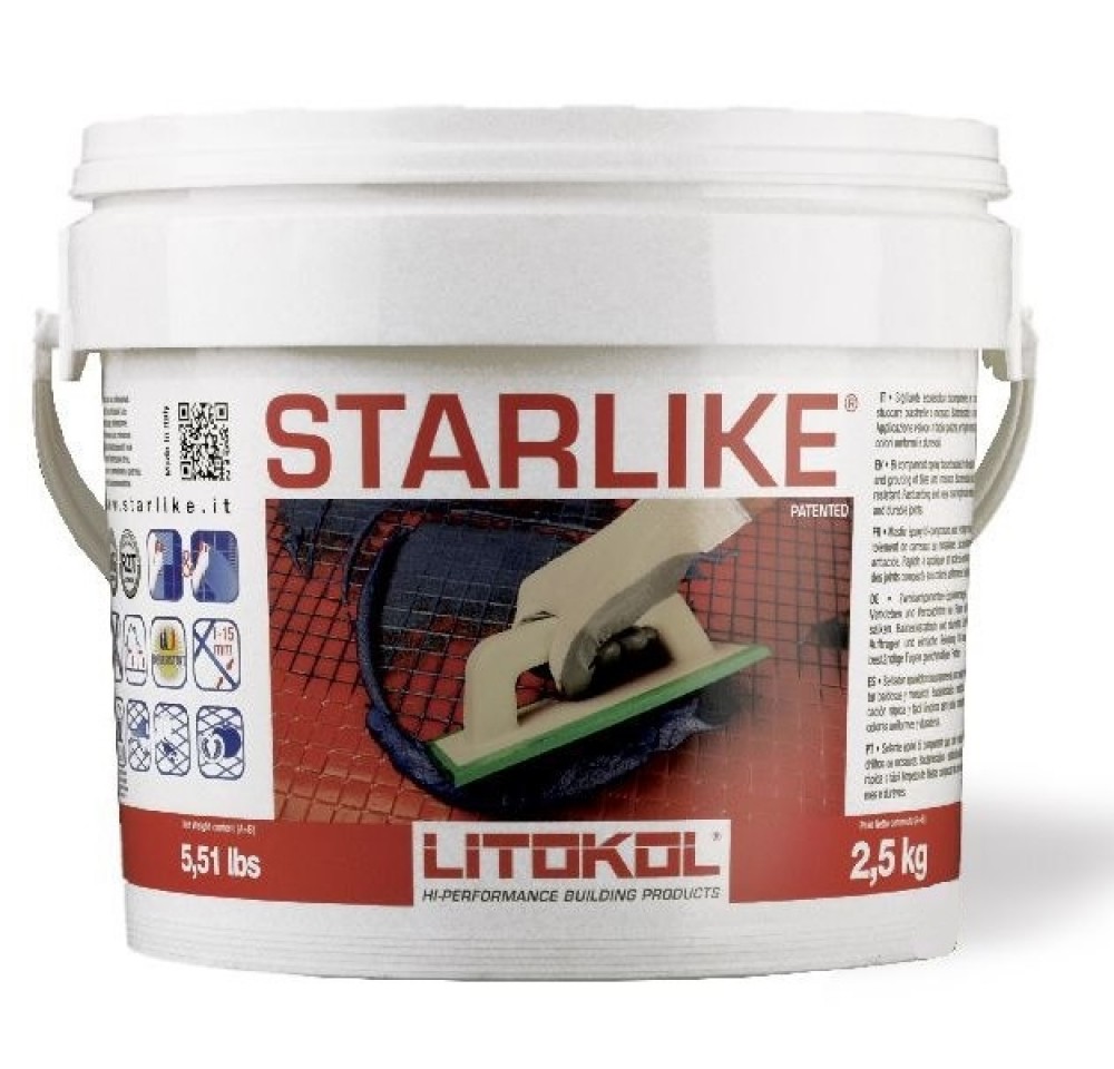 Эпоксидная затирка LITOKOL LITOCHROM STARLIKE C.310  титановый (2.5 кг)