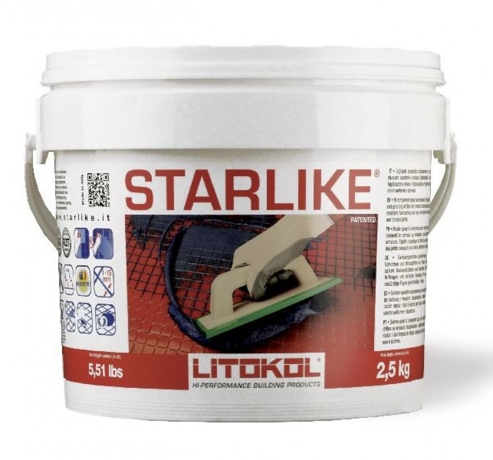 Эпоксидная затирка LITOKOL LITOCHROM STARLIKE C.240  черный (2.5 кг)