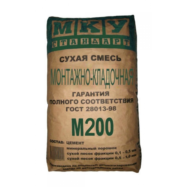 Сухая смесь монтажно-кладочная М-200 МКУ (40 кг)