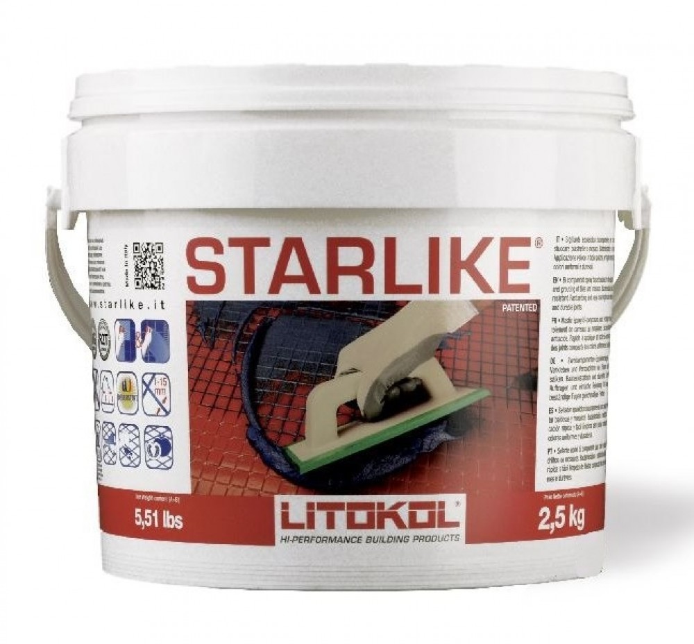 Эпоксидная затирка LITOKOL LITOCHROM STARLIKE C.270 белый (2.5 кг)