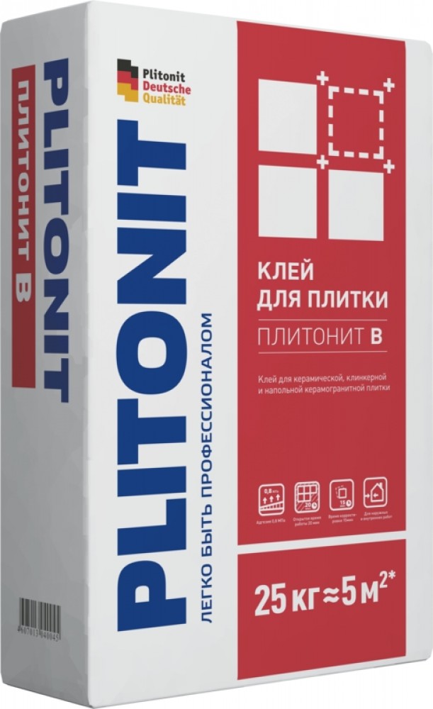 Купить плиточный клей plitonit b / плитонит б (25 кг) с доставкой по .